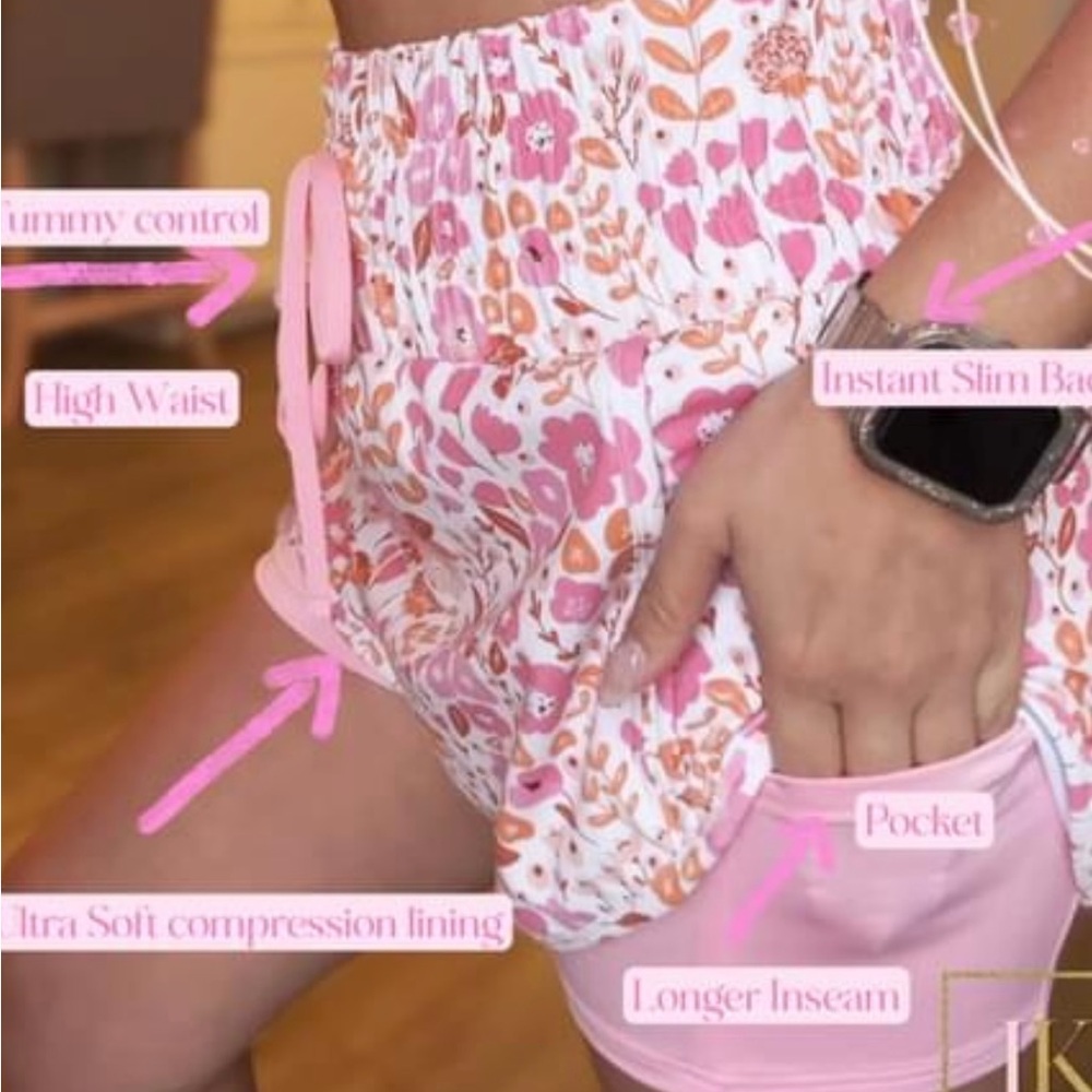 Jadyk Miracle Shorts in Pink Floral